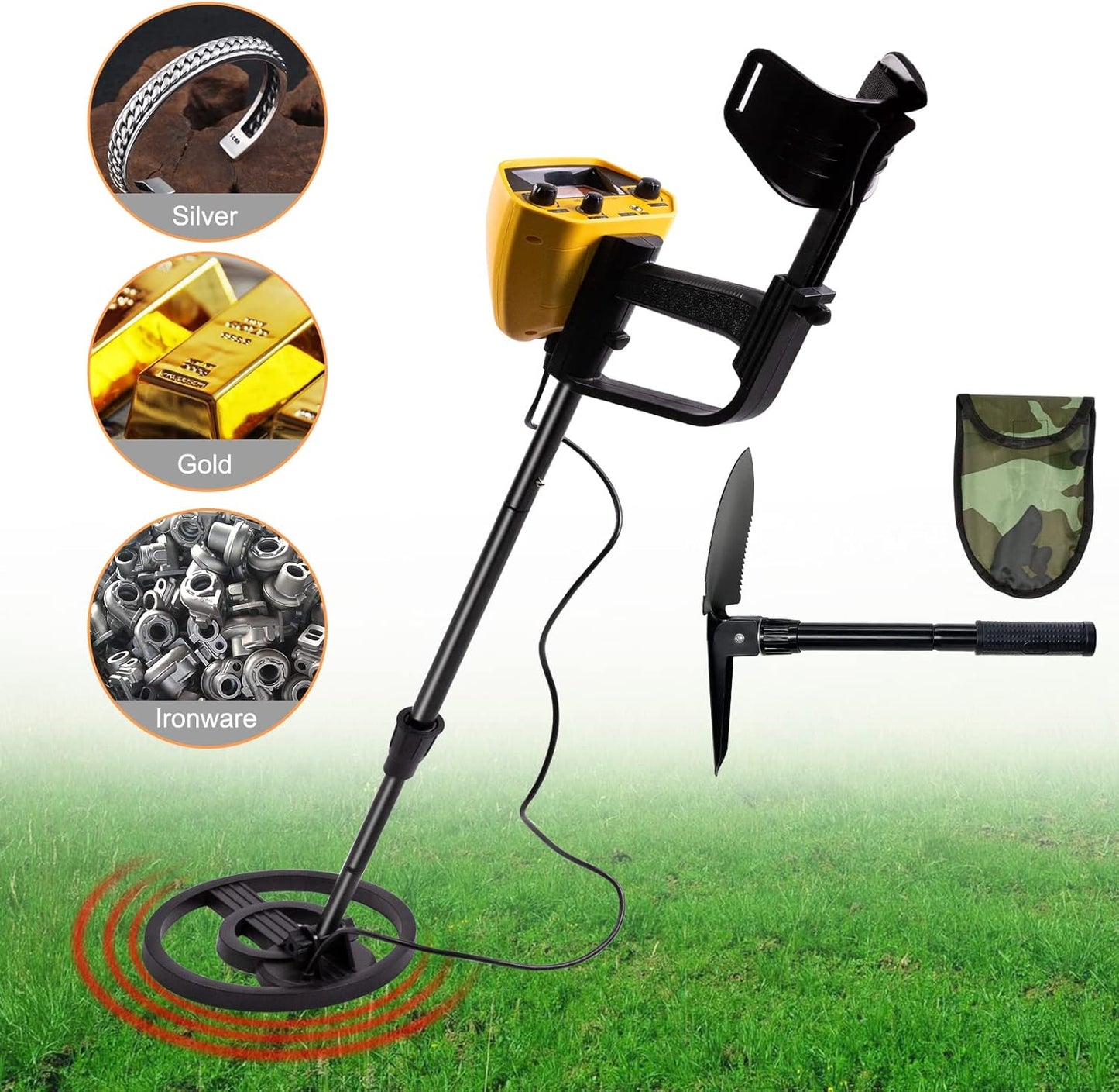 Detector de metales para adultos de perilla