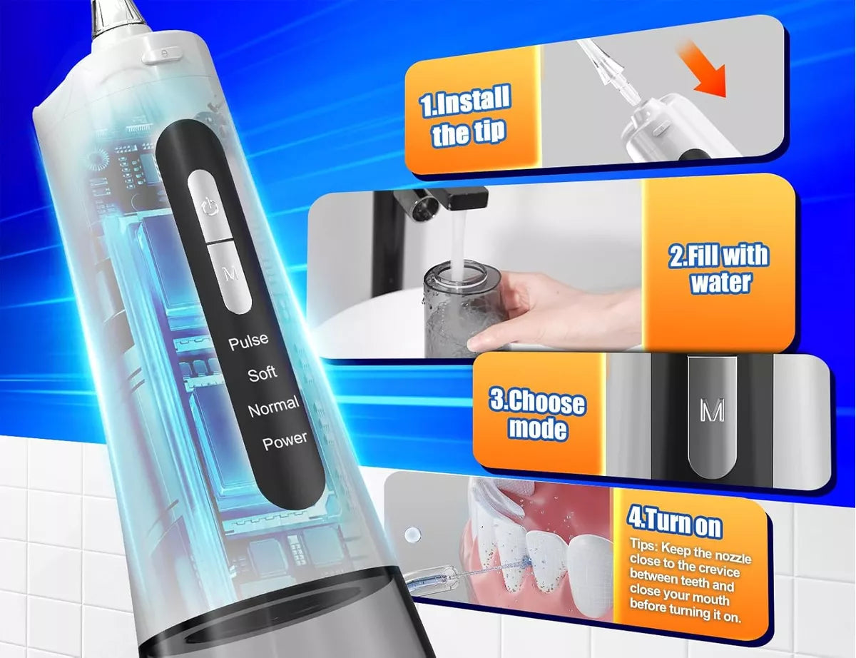 Irrigador Dental De Agua Inalámbrico Para Limpieza