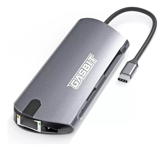 Adaptador Hub Multipuertos 8 En 1 Ethernet Usb C 4k Hdmi