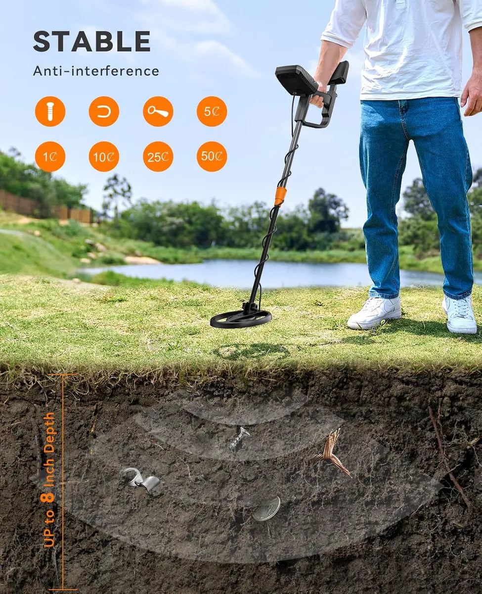 Detector De Metales Portátil Bobina Impermeable