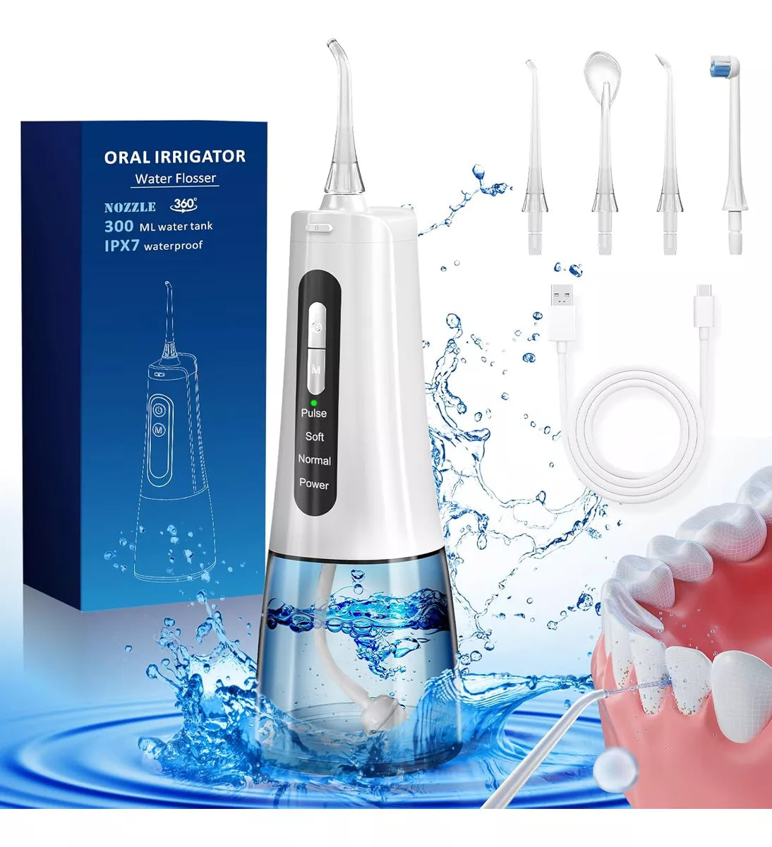 Irrigador Dental De Agua Inalámbrico Para Limpieza