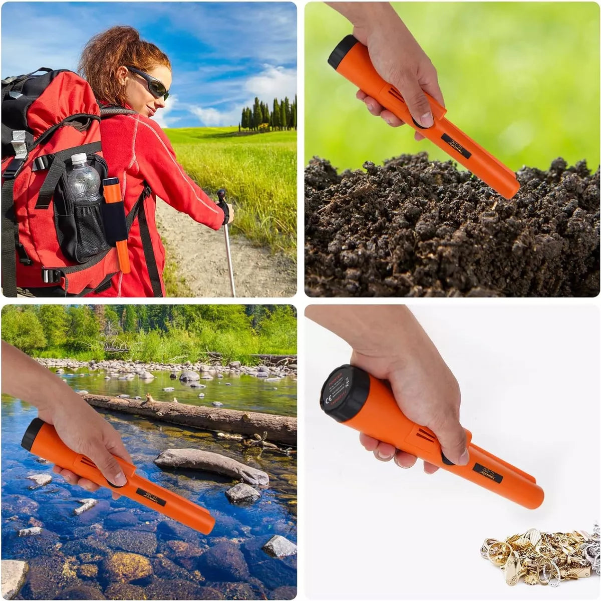 Detector De Metales, Totalmente Sumergible, Impermeable