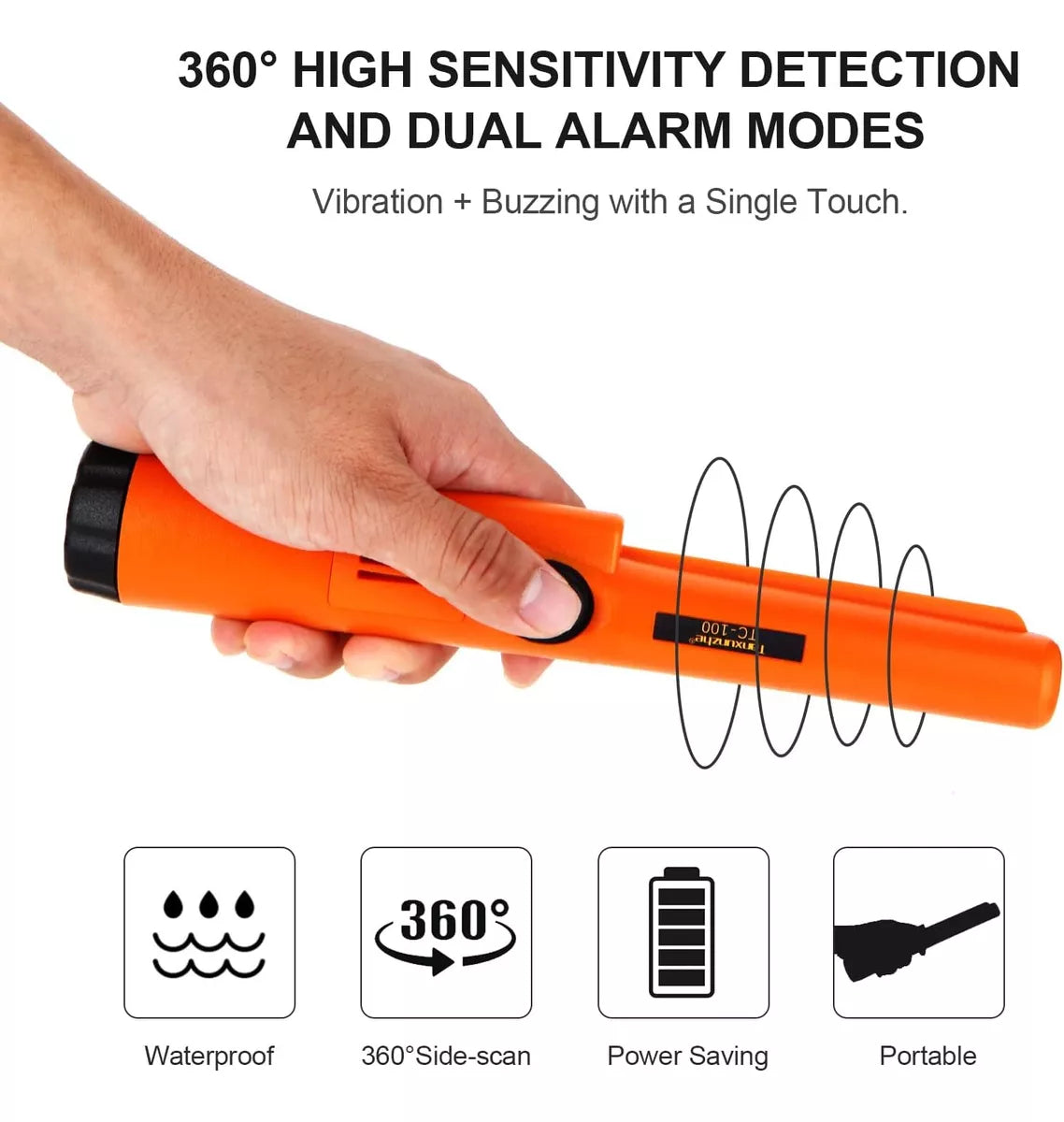 Detector De Metales, Totalmente Sumergible, Impermeable