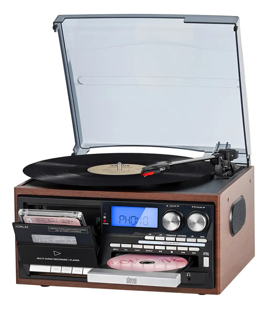 Tocadiscos 9en1 , Disco Vinipel, Cd, Cassette,radio Am/fm